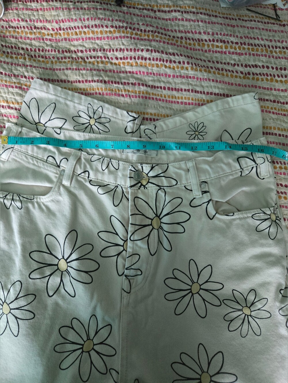 FREE PEOPLE Adorable Daisy Wren Jeans 31 - Picture 8 of 8